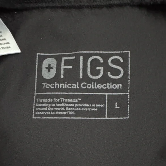 Figs Women's Black Scrub Set - Picture 3 of 6